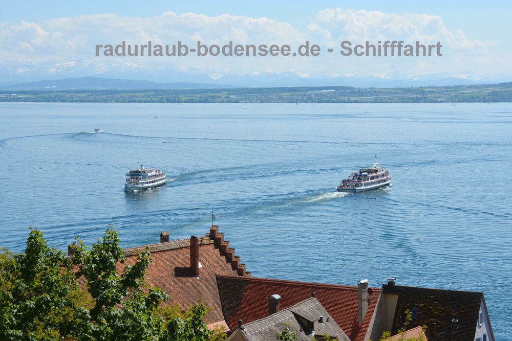 Schifffahrt am Bodensee - Blick von der Meersburger Burg