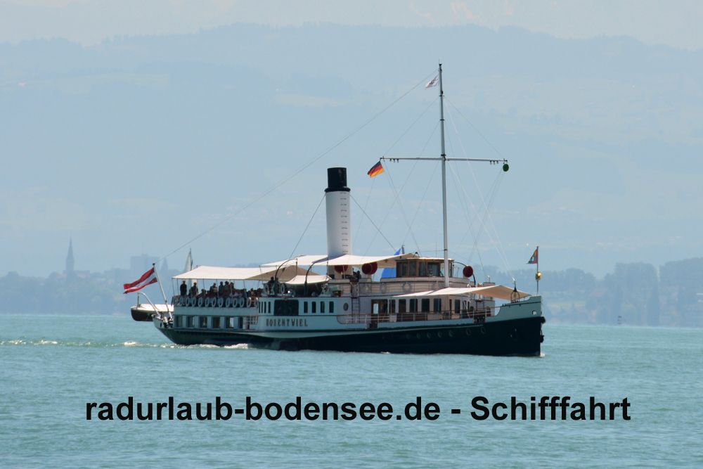 Schifffahrt am Bodensee - Dampfschiff Hohentwiel