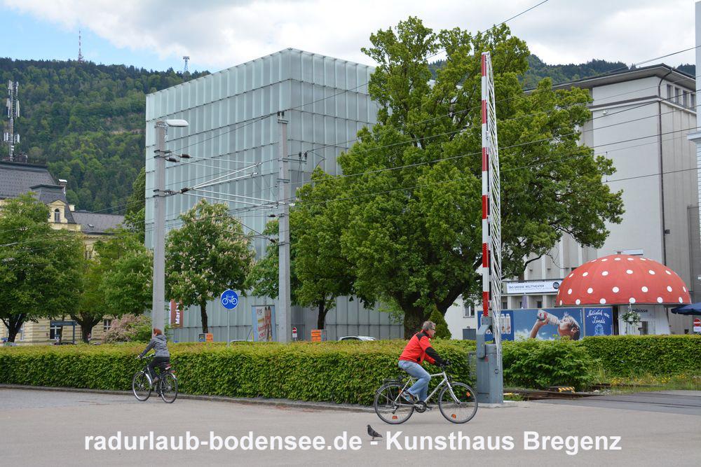 Radurlaub am Bodensee - Kunsthaus Bregenz