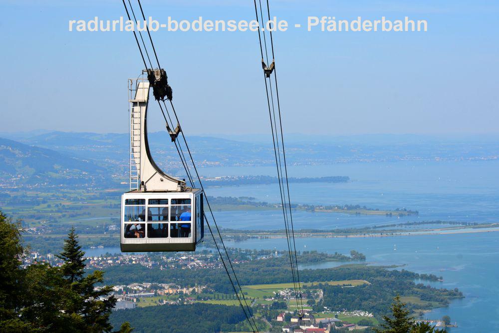 Radurlaub am Bodensee - Die Pfänderbahn in Bregenz